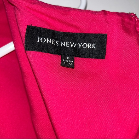 Jones New York Spring Pink Floral Sheath Dress Size 6 - Picture 4 of 13
